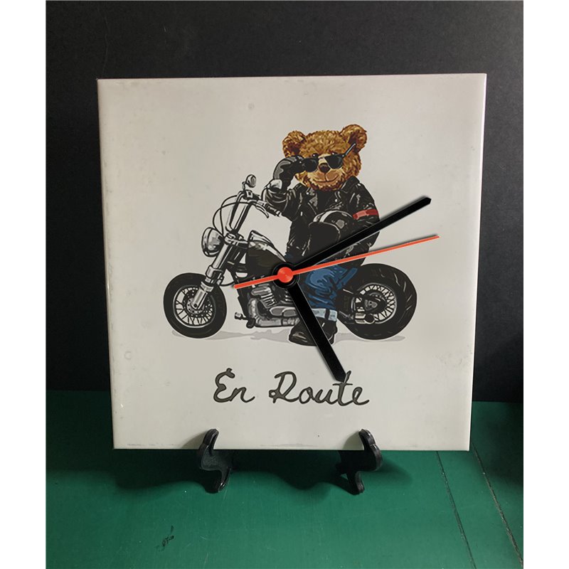 20cm Ceramic Tile Desk/Wall Clock - TBCL(91)