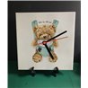 20cm Ceramic Tile Desk/Wall Clock - TBCL(218)