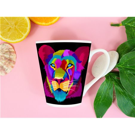 Tech 12oz Latte Mug  -  Big Cat (29)