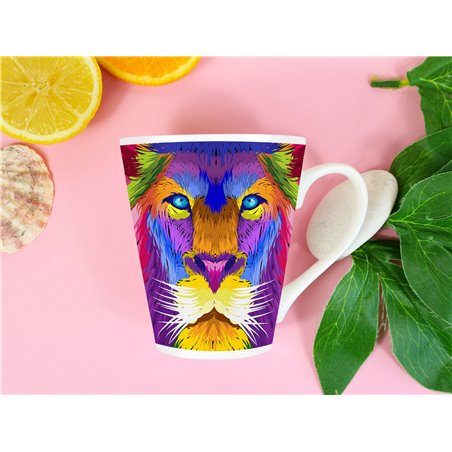 Tech 12oz Latte Mug  -  Big Cat (39)