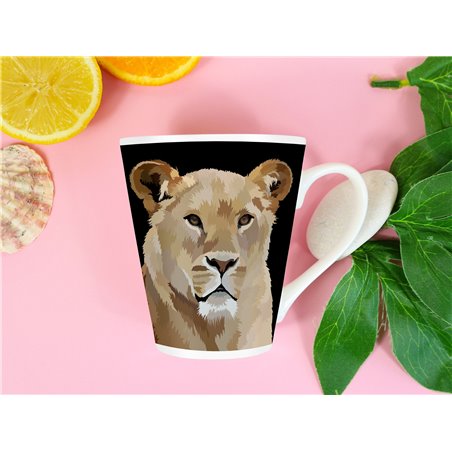 Tech 12oz Latte Mug  -  Big Cat (40)