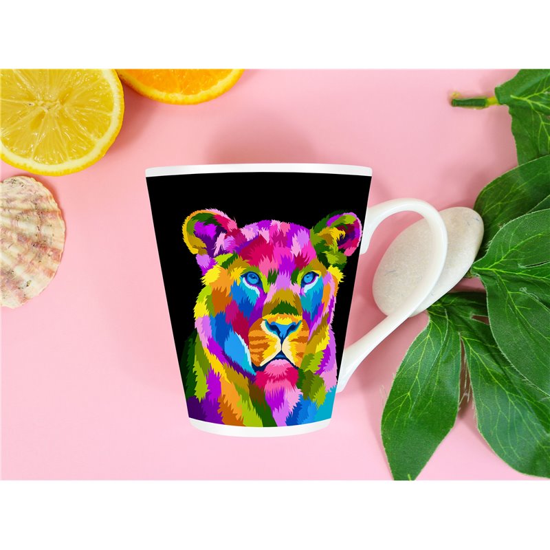 Tech 12oz Latte Mug  -  Big Cat (43)