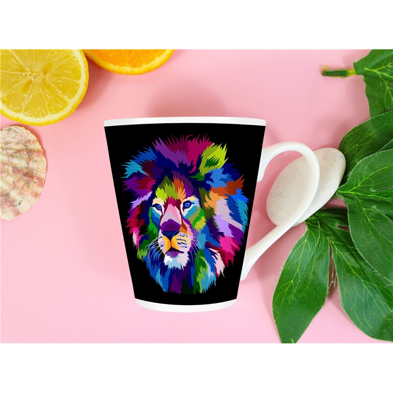 Tech 12oz Latte Mug  -  Big Cat (44)