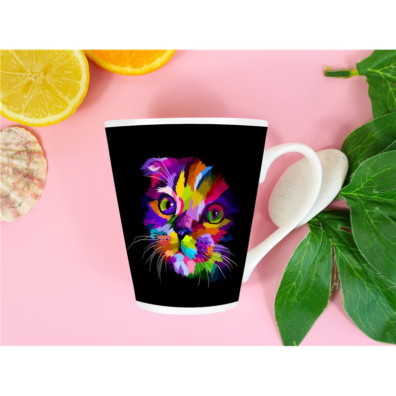 Tech 12oz Latte Mug  -  Cat (18)