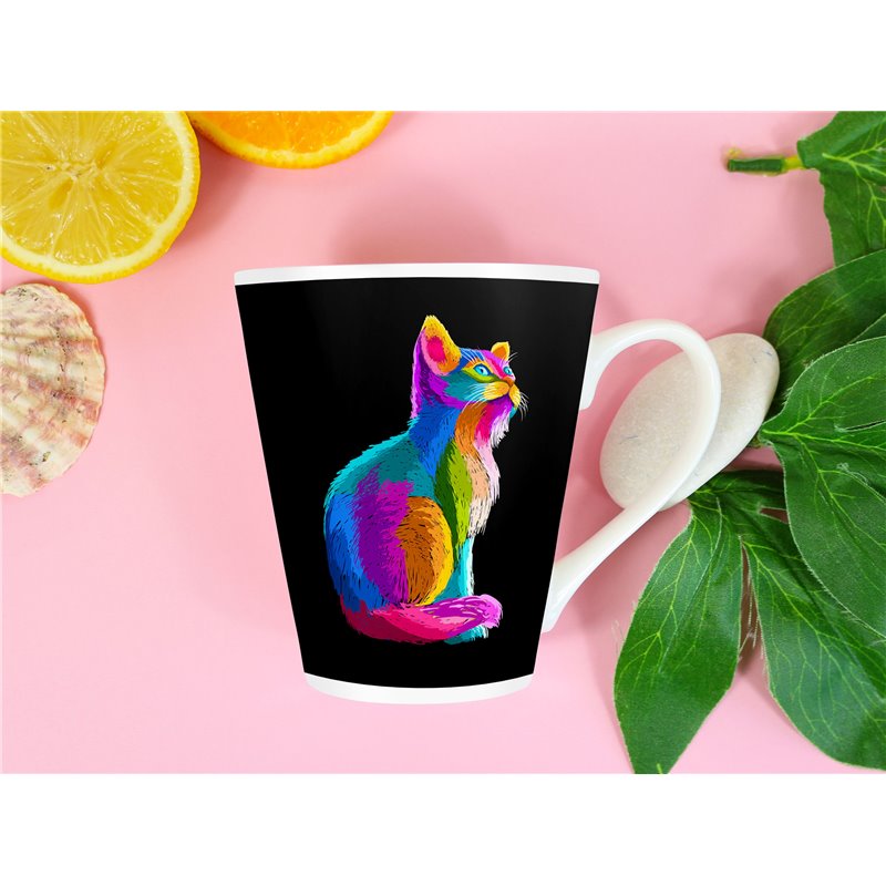Tech 12oz Latte Mug  -  Cat (29)