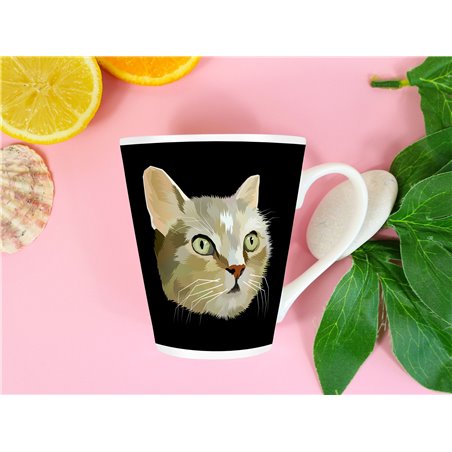 Tech 12oz Latte Mug  -  Cat (30)
