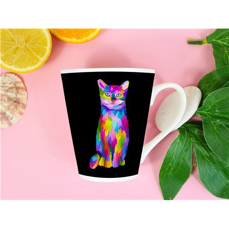 Tech 12oz Latte Mug  -  Cat (31)