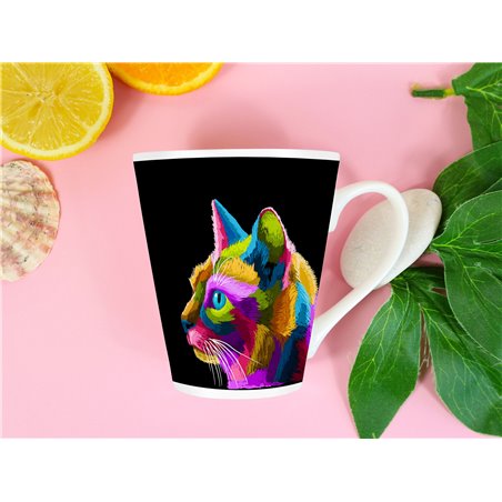 Tech 12oz Latte Mug  -  Cat (33)
