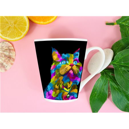 Tech 12oz Latte Mug  -  Cat (36)
