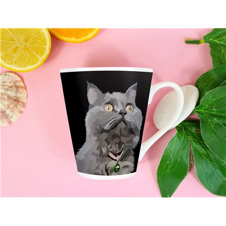 Tech 12oz Latte Mug  -  Cat (37)