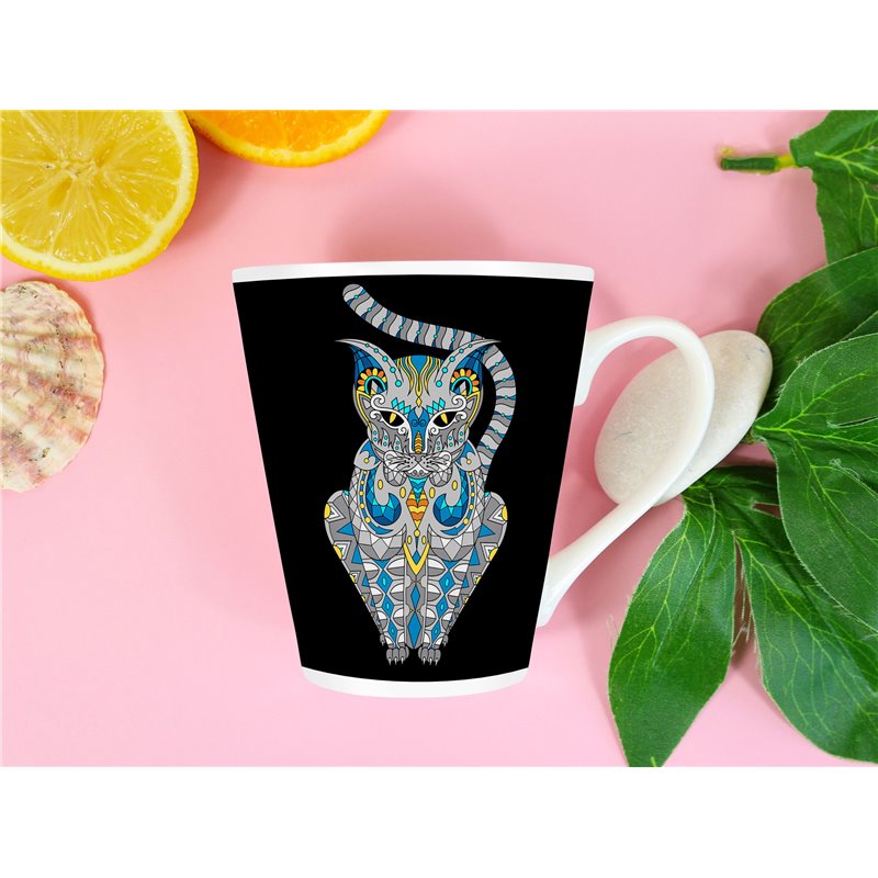 Tech 12oz Latte Mug  -  Cat (38)