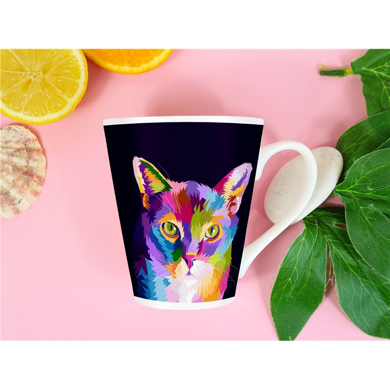 Tech 12oz Latte Mug  -  Cat (42)