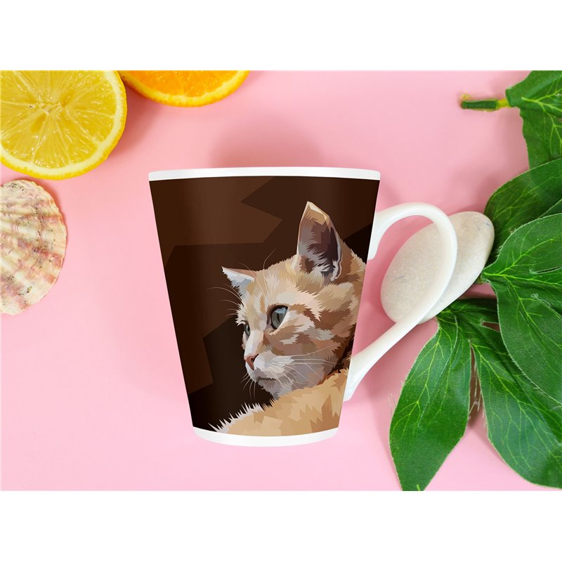 Tech 12oz Latte Mug  -  Cat (43)