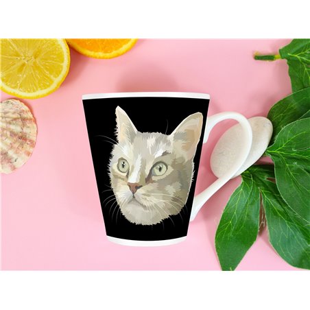 Tech 12oz Latte Mug  -  Cat (44)