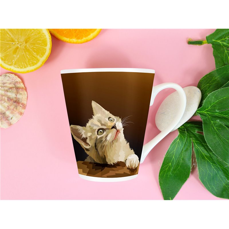 Tech 12oz Latte Mug  -  Cat (45)