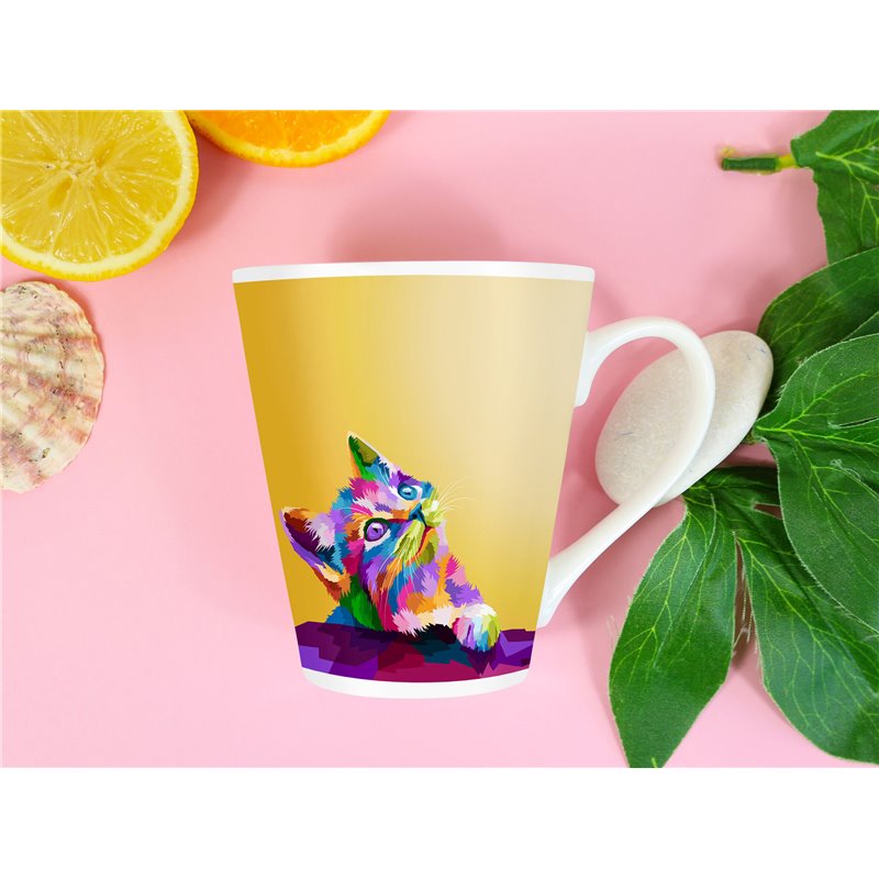 Tech 12oz Latte Mug  -  Cat (47)