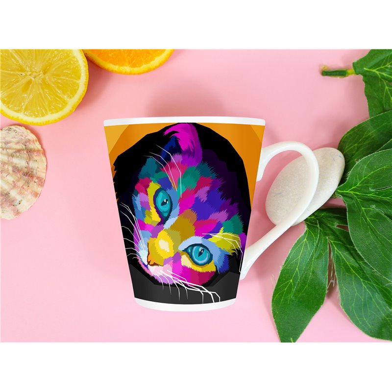 Tech 12oz Latte Mug  -  Cat (50)