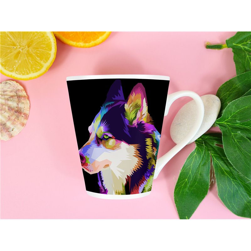 Tech 12oz Latte Mug  -  Dog (55)