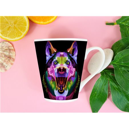 Tech 12oz Latte Mug  -  Dog (57)