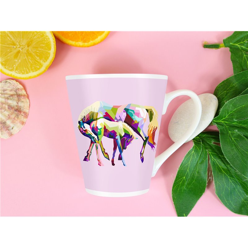 Tech 12oz Latte Mug  -  Horse (1)