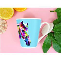 Tech 12oz Latte Mug  -  Horse (3)