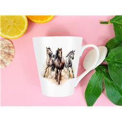 Tech 12oz Latte Mug  -  Horse (4)