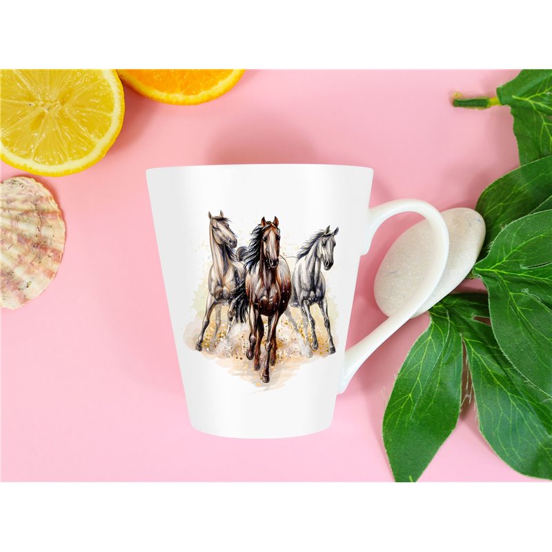 Tech 12oz Latte Mug  -  Horse (4)