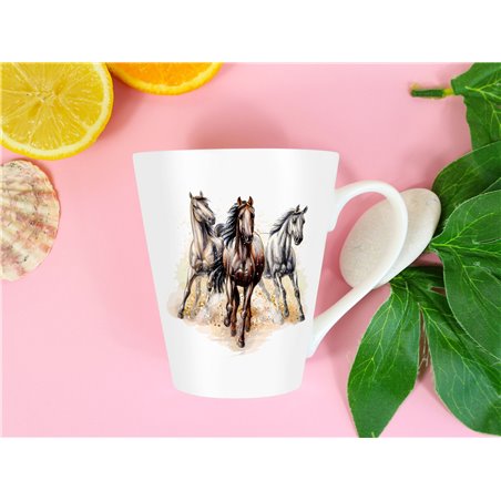 Tech 12oz Latte Mug  -  Horse (4)
