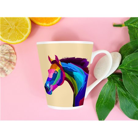 Tech 12oz Latte Mug  -  Horse (8)