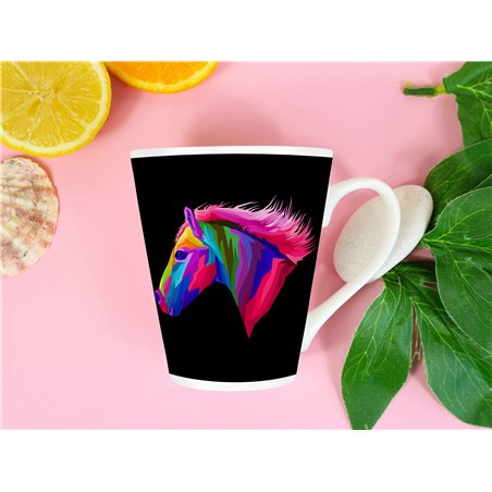 Tech 12oz Latte Mug  -  Horse (12)