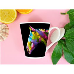 Tech 12oz Latte Mug  -  Horse (16)
