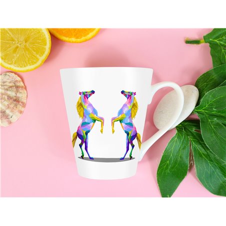 Tech 12oz Latte Mug  -  Horse (19)