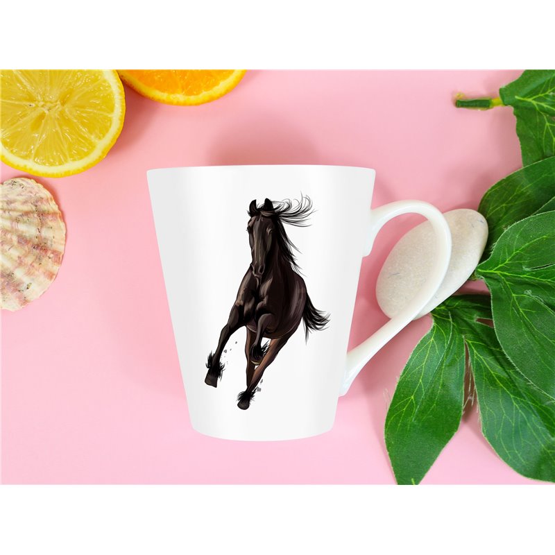 Tech 12oz Latte Mug  -  Horse (20)