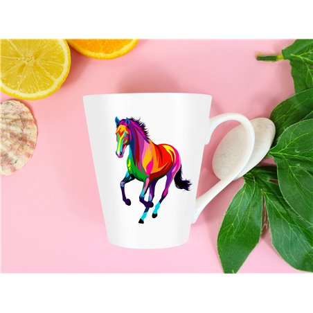 Tech 12oz Latte Mug  -  Horse (21)