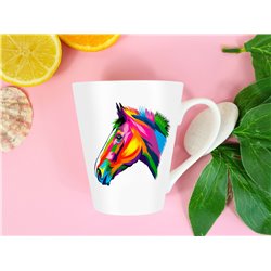 Tech 12oz Latte Mug  -  Horse (22)