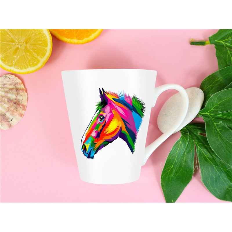 Tech 12oz Latte Mug  -  Horse (22)