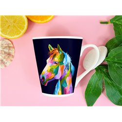 Tech 12oz Latte Mug  -  Horse (23)