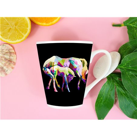 Tech 12oz Latte Mug  -  Horse (25)