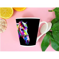 Tech 12oz Latte Mug  -  Horse (27)