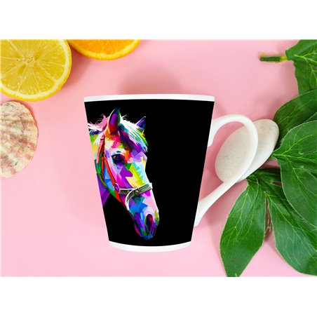 Tech 12oz Latte Mug  -  Horse (27)