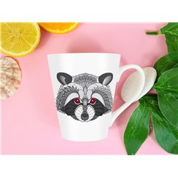 Tech 12oz Latte Mug  -  Raccoon (2)