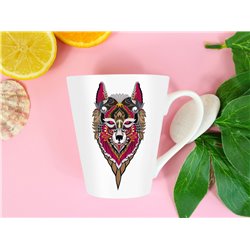 Tech 12oz Latte Mug  -  Wolf (2)
