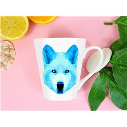Tech 12oz Latte Mug  -  Wolf (5)