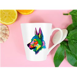 Tech 12oz Latte Mug  -  Wolf (6)