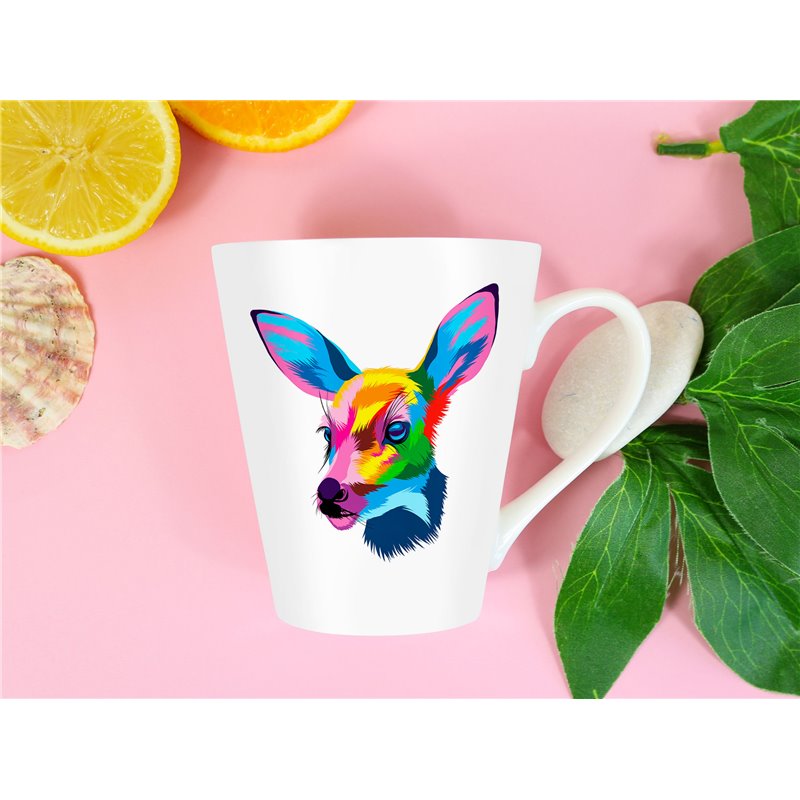 Tech 12oz Latte Mug  -  Wood ( 18)