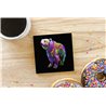 Tech Ceramic Coaster - 10cm  -  Bear(5)