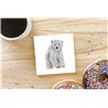Tech Ceramic Coaster - 10cm  -  Bear(9)