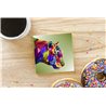 Tech Ceramic Coaster - 10cm  -  Big Cat (1)