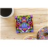 Tech Ceramic Coaster - 10cm  -  Big Cat (6)