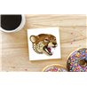 Tech Ceramic Coaster - 10cm  -  Big Cat (7)